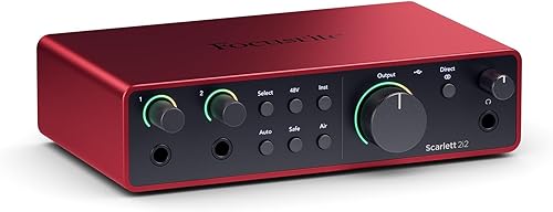 Interfaz de audio USB de 4 generación Scarlett 2i2 de Focusrite