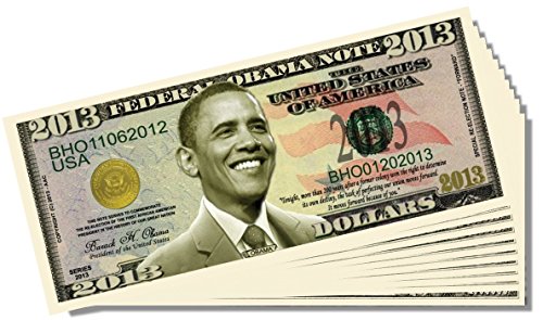 Barack Obama 2013 Federal Reserve Note - 10 Count with Bonus Clear Protector & Christopher Columbus Bill