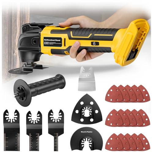 Cordless Oscillating Tool for Dewalt 20V Battery,6 Variable Speed Brushless-Motor Tool,22Pcs...