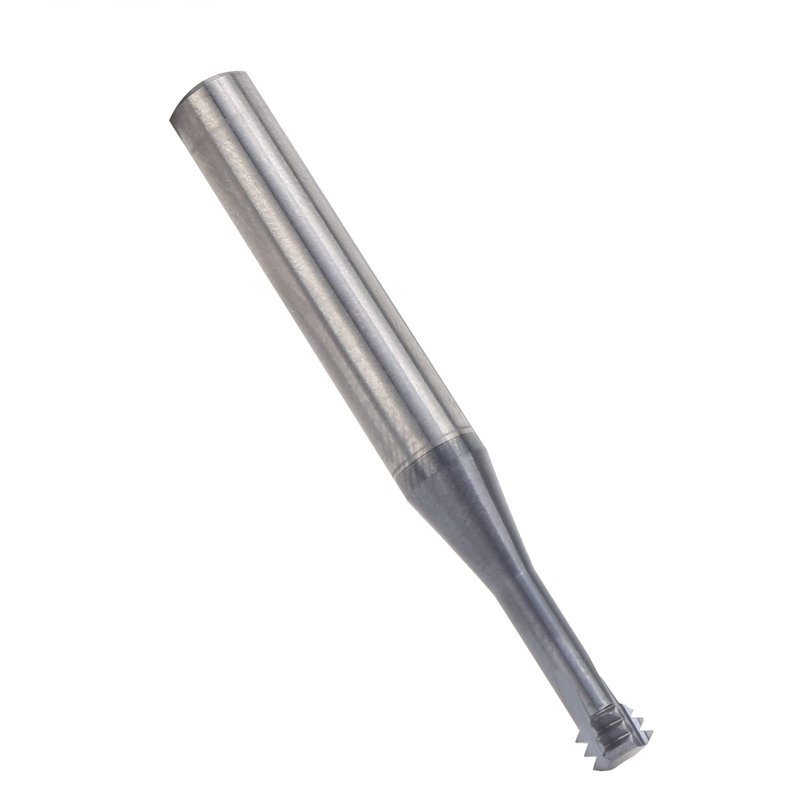 Schneidfräser 3-Zahn Metrischer, Fräswerkzeug Fräser Schaftfräsen Fasenfräser 60 ° Wolframstahl-Gewindefräser M6.0x1.0xd6x50 Kann für Aluminium Kupfer Edelstahl Legierten Stahl Verwendet Werden