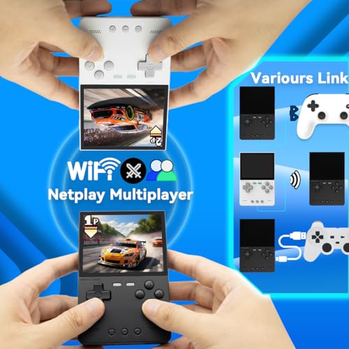 Image of FINGEREVO Trimui Brick Handheld Game Console 3.2 inch 1024 * 768 IPS Screen 3000mAh Trimui Brick Opensource System with Portable Case and Screen Protector Black