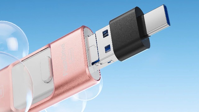 Chiavetta USB Lightning 3 In 1 – 256 GB, Ad Alta Velocità, Compatibile Con Android, PC E Dispositivi OTG