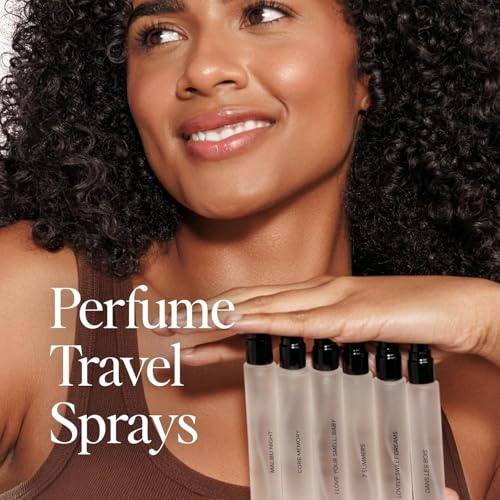Image of DIME Beauty Dans Les Bois Perfume for Women - Woody Floral Eau de Toilette with Cedarwood, Saffron & Night Jasmine - Clean Fragrance, Hypoallergenic, Vegan, Travel Spray, 0.34 oz / 10 ml