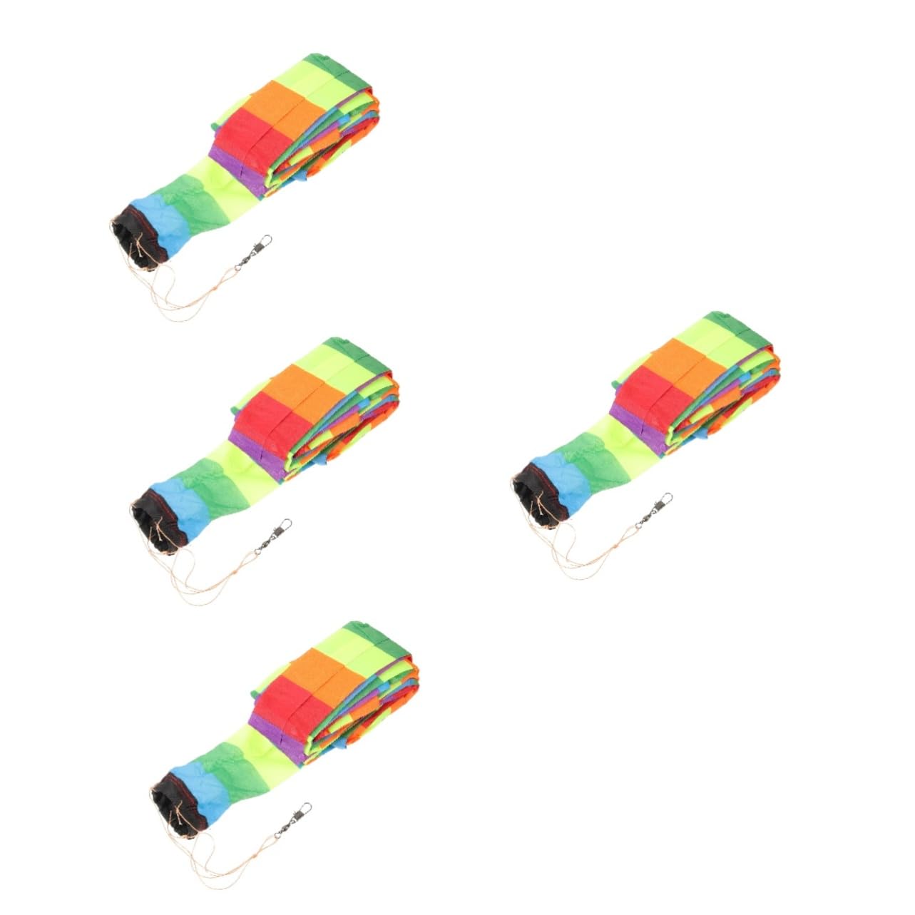 GALPADA 4pcs Large Rainbow Streamer Kite Tails Kite Decorations for Boys and Girls Teens