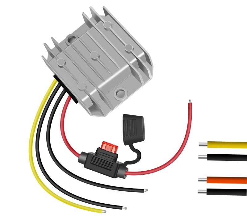 YRDZXG12V Converter 10A 120W 24V to 12V with Fuse, Buck Converter, DC Voltage Regulator, IP68 Waterproof Module, Widely Used