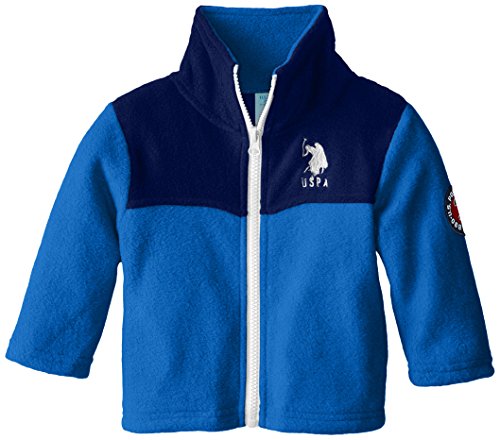 US Polo Association Baby Fashion Outerwear Jacket, Blue/Navy, 3/6M
