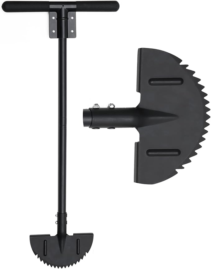 Oliynedy Manual Lawn Edger Tool, Half Moon Carbon Steel