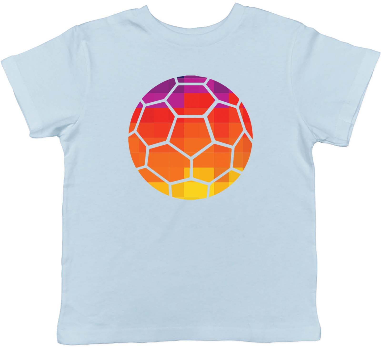 ShopagiftSports Icon Handball with Grid Colour Childrens Kids T-Shirt Gift