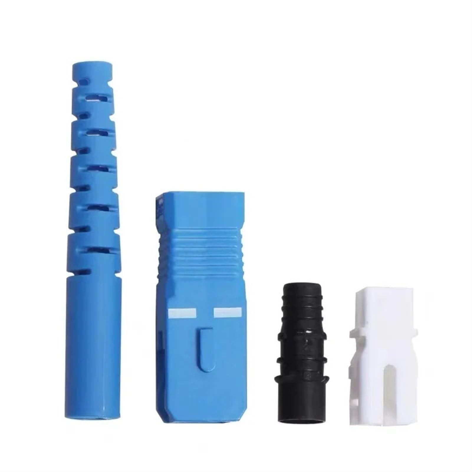 200 pièces Kits de connecteurs SC LC FC St 3.0mm 126um Virole en céramique connecteur de Fibre Optique monomode Accessoires ftth(FC Non Assemble)