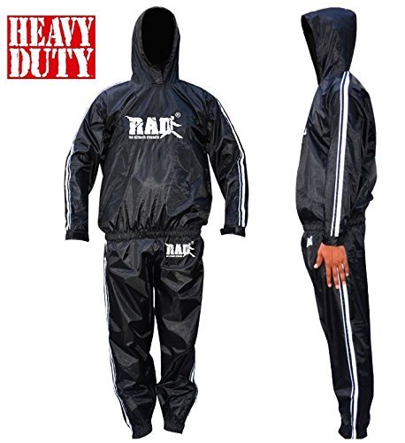 RAD Sauna Suit Men, Women Weight Loss Jacket Pant Gym Workout Sweat Suits