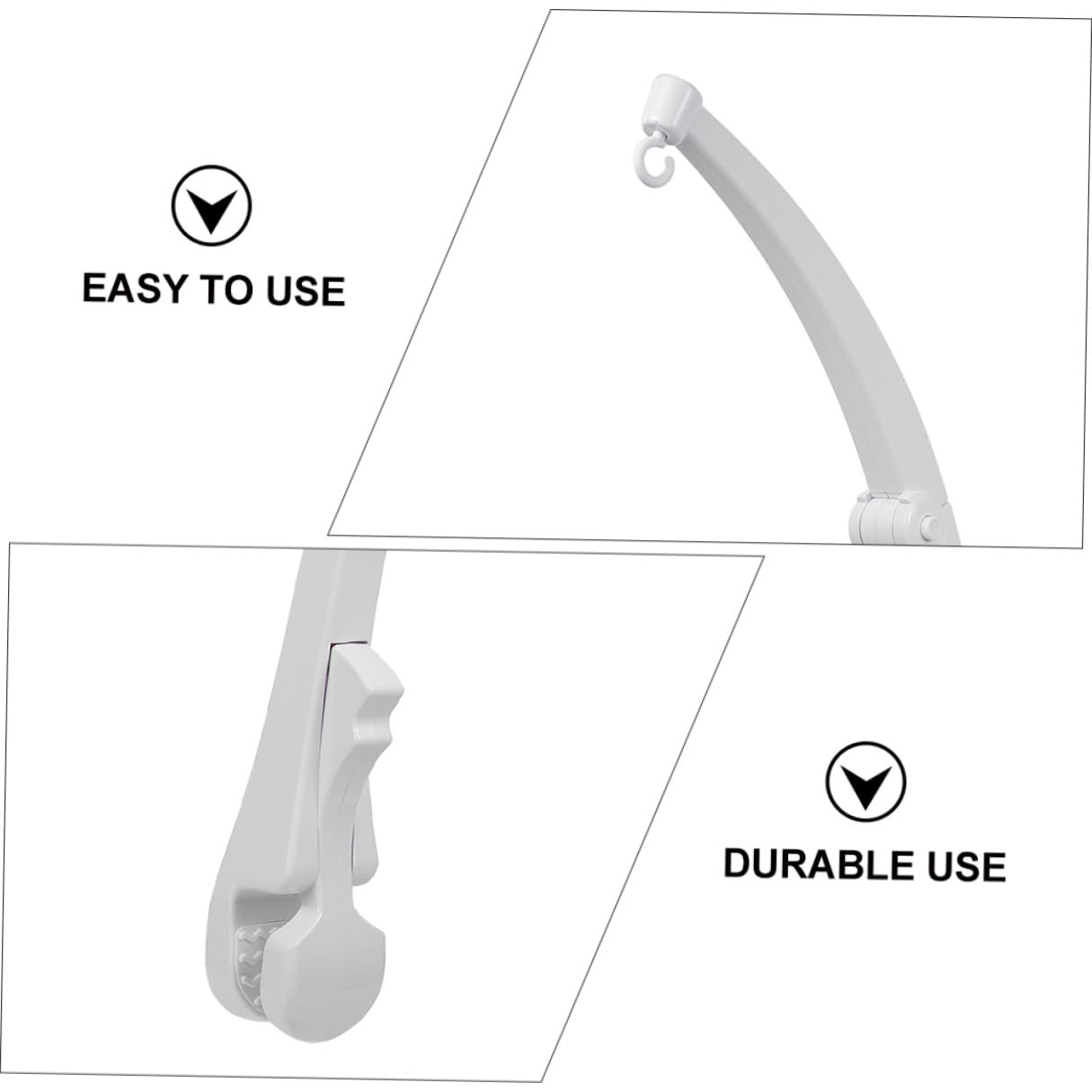 Soporte para Móvil de Cuna de Ñiño Brazo Ajustable, Accesorio para Habitación Infantil, Compatible Estándar, Paquete de 2 Unidades