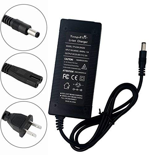 tangsfire 29.4V 2A Charger 25.2V 25.9V 24V Input 100-240V AC-DC DC 5.5 x 2.1 mm Plug Charge Port for 7S Lithium Battery Pack