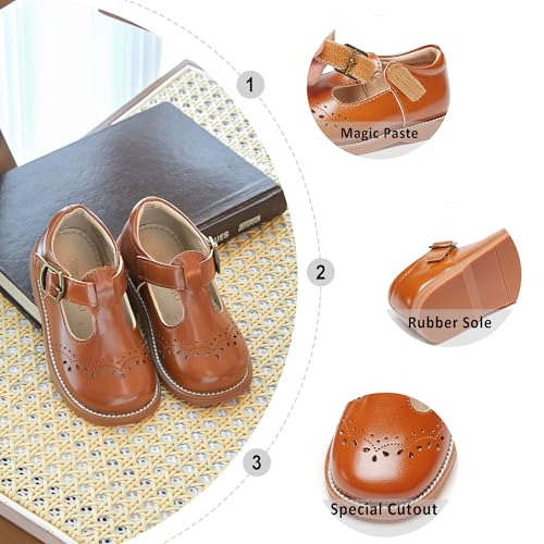 Image of Otter MOMO Toddler /Little Girls Mary Jane Slip-on School Uniform Party Dress Shoes