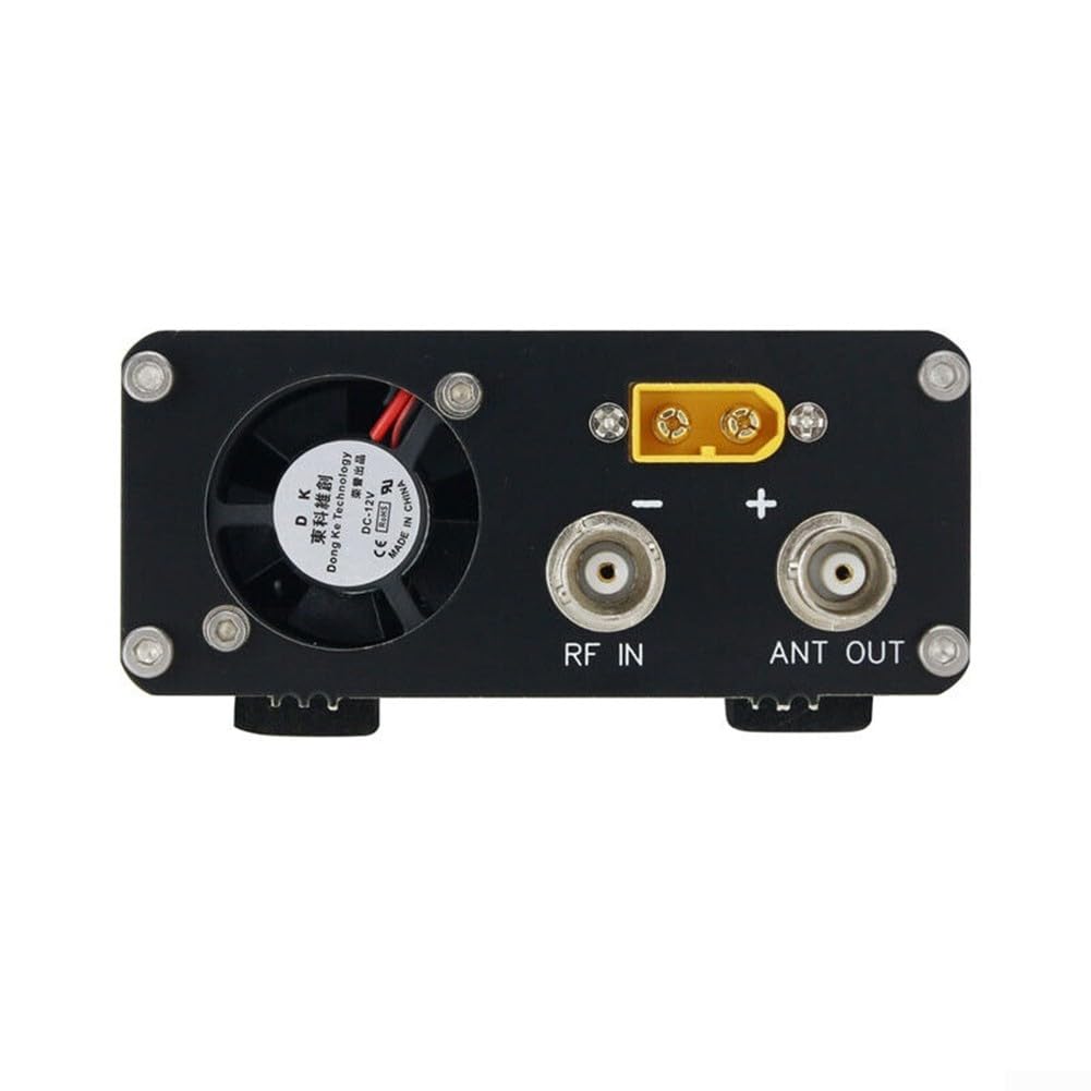 Potencia de alta frecuencia, amplificador de potencia HF de 50 W M/Q9 para USDX FT-817 IC-703 705 KX3 QRP FT-818 para Xiegu G90, refrigeración de ventilador integrado, interruptor TX/RX automático