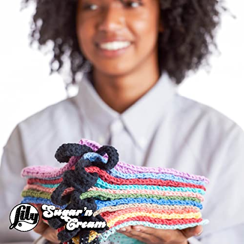 Image of Lily Sugar'N Cream Super Size Emerald Isle Yarn - 6 Pack of 85g /3oz - Cotton - 4 Medium (Worsted) - 150 Yards - Knitting /Crochet