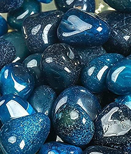 OhhSome [25KG] Blue Pebbles/Stones for hydroponics/home garden/indoor plants