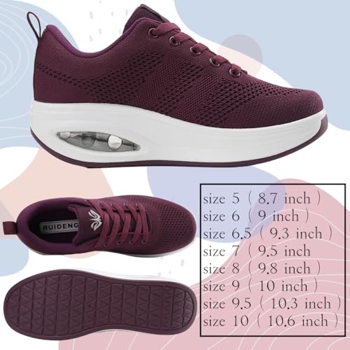 Image of Walking Shoes for Women Air Cushion Nurse Slip Resistant Work Sock Sneakers Food Service Platform Comfortable Weight Light