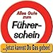 Produktbild 1 RIESENSCHILD " ALLES GUTE ZUM FÜHRERSCHEIN " D: 50cm PAPPE