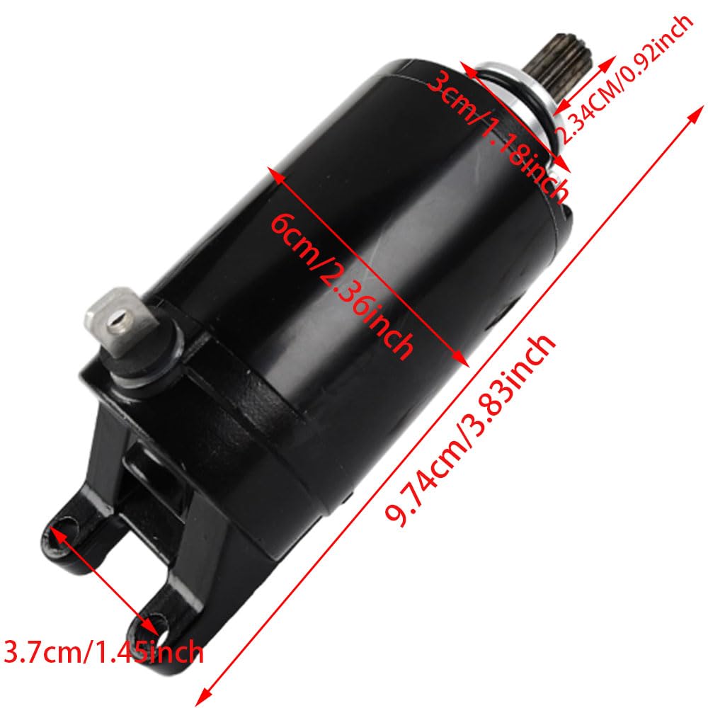 Riloer Motor de Arranque Eléctrico de Reemplazo, Motores de Arranque Eléctrico de Metal para Motocicleta de Reemplazo, Piezas de Motor de Arranque Auto Compatibles con Triumph Tiger Street Triple