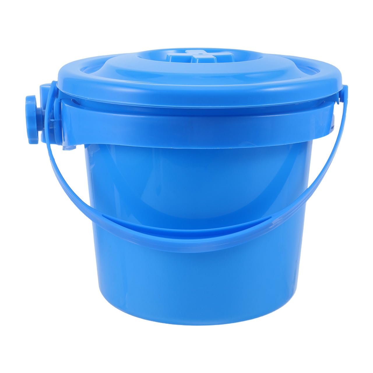 Contenedor de basura con ruedas OSALADI cubo plástico azul para estética
