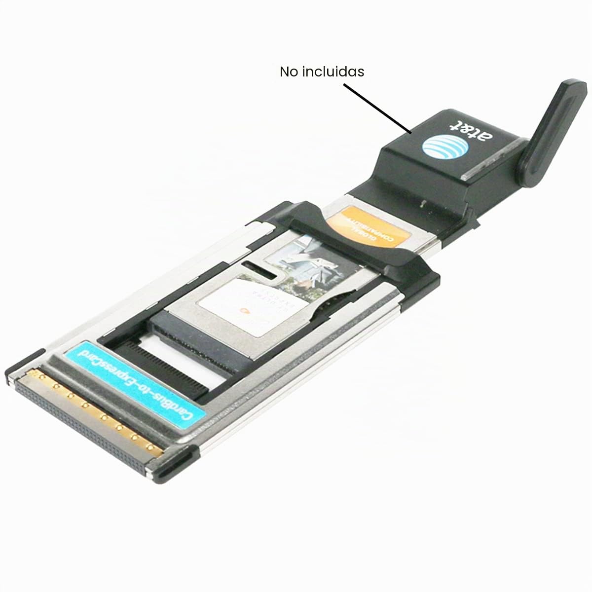 Convertidor CY ExpressCard a PCMCIA de 34 mm a 54 mm, Adaptador ExpressCard/34 a CardBus, basado en USB, Compatible con Windows, FBA-EP-024, 8541643891