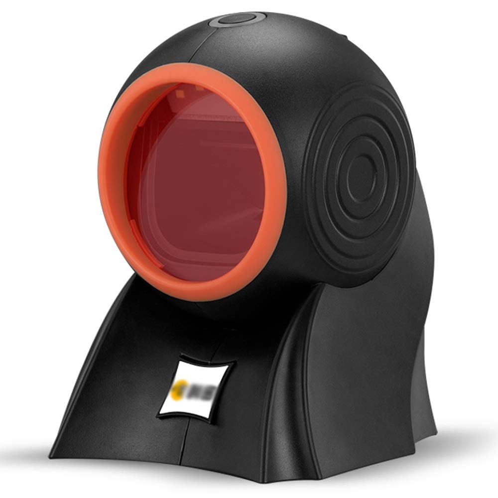 Desktop Barcode Scanner, 1D Omnidirection Handsfree USB Barcode Reader Wired for Warehouse Supermarket Store POS Supermarket Cashier Special WeChat Barcode Scanner Alipay Box Scanner QR Code Scanner