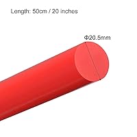 Vista 15 de uxcell 2pcs Plastic Round Rod 5/8 inch Dia 20 inch Length Green (POM) Polyoxymethylene Rods Engineering Plastic Round Bars(15mm)