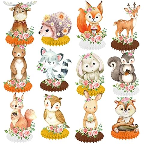 Woodland Animal Honeycomb Centrepieces Set Cover