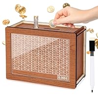 Kkluno Spardose Holz, Sparbox Mit Zahlen Ankreuzen, Sparbox Mit Ziel, Sparschwein Mit Sparziel, Spardose 30 Tage/60 Tage/90 Tage/100 Tage Sparkonzept (8 Stück