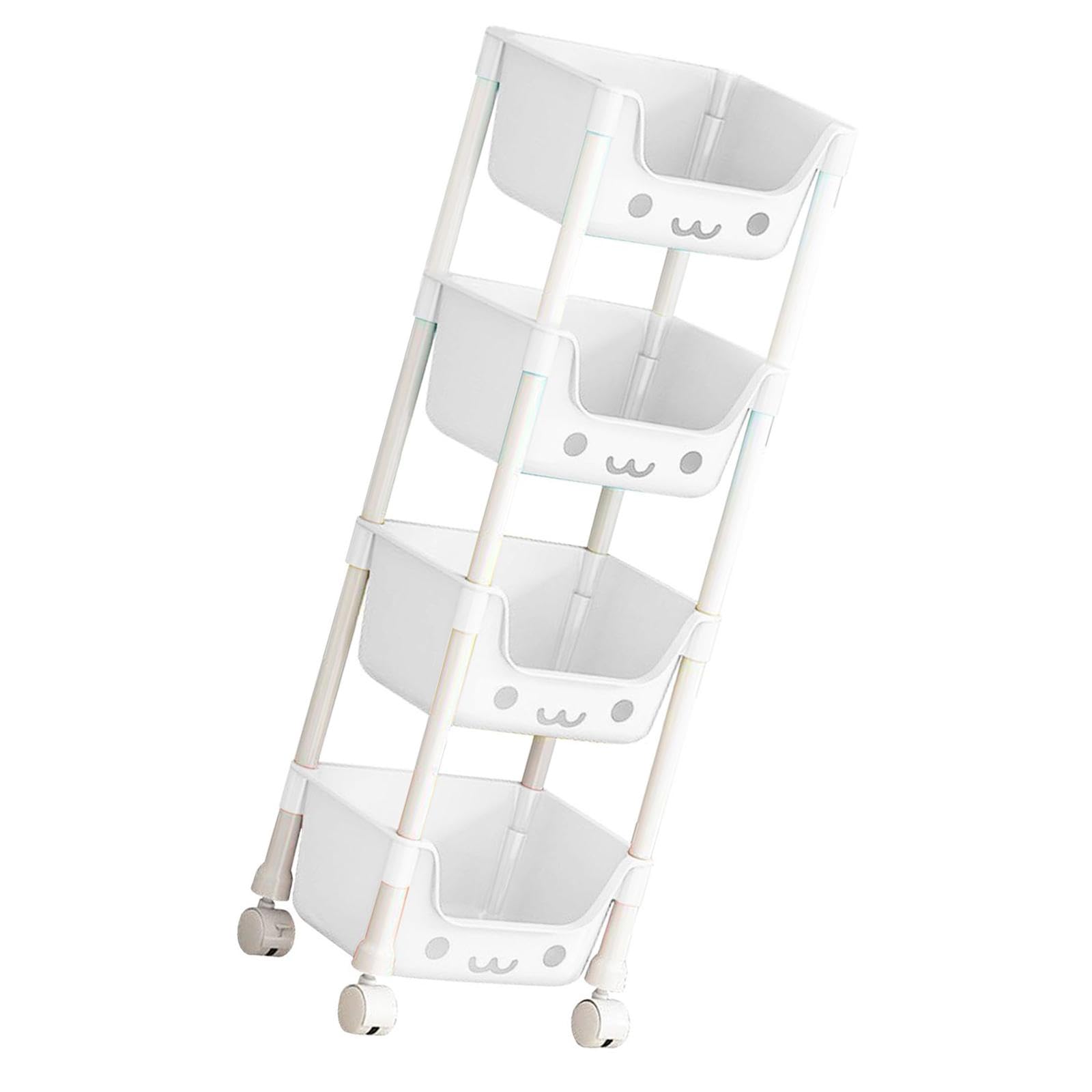 Carrello Multiuso Con Ruote 4 Ripiani