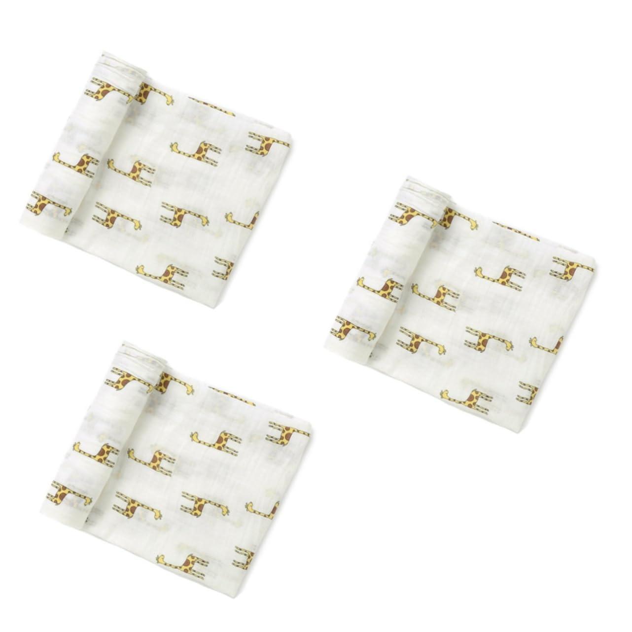 Abaodam 3stücke Newborn Muslin Swaddle Blanket Aus Baumwolle Atmungsaktiv Und Weich Mit Giraffen- Für Neugeborene Als Zur Babyparty
