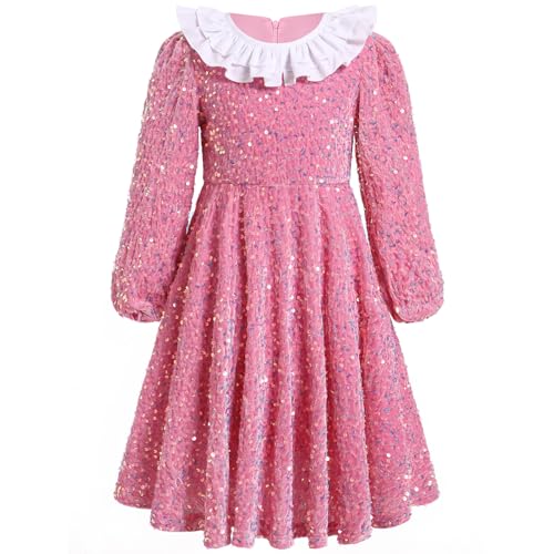 Robe de fête fille confortable et chaude qui ne gratte pas