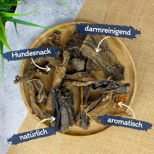 Lyra Pet® 5 kg Rinderpansen klein ca. 2-10 cm getrocknet | Naturbelassener Kausnack | Proteinhaltiges Leckerli auch für Welpen und ältere Hunde | Nährstoffreich | Schonend getrocknet | Gut verträglich