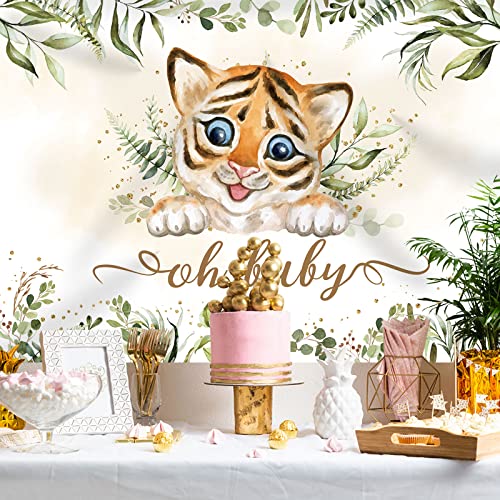 Fondo fotográfico para baby shower 213x152 cm verde miniatura 2