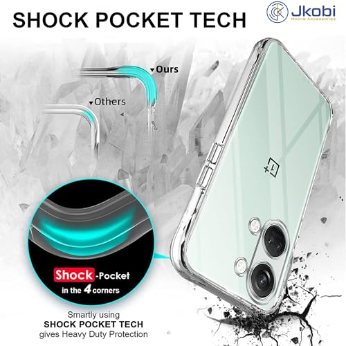 Image of Jkobi Back Case Cover for Oneplus Nord 3 5G (Silicone Clear Shockproof | Camera Protection)