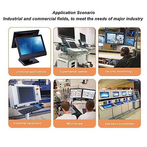 Atyhao Tragbarer Monitor mit Touchscreen, 1280 X 720 Auflösung, IPS-Monitor, Wasserdicht, 10-Punkt-kapazitive Touch-Wandhalterung, 8 Zoll, Energieeinsparung für Sicherheit (EU-Stecker) – Bild 7