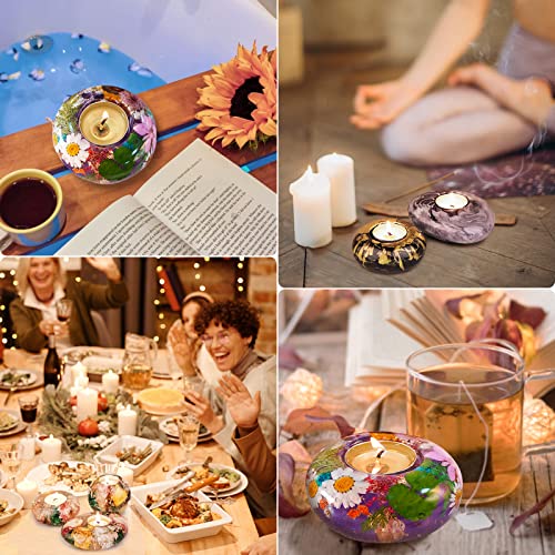 Let's Resin Tealight Candle Holder Resin Molds Silicone,3Pcs Tea Light Candle Holder Silicone Molds For Resin,Plaster,Cement Concrete,Resin Epoxy Molds Silicone For Diy Home Décor,Great For Beginners #TOP5