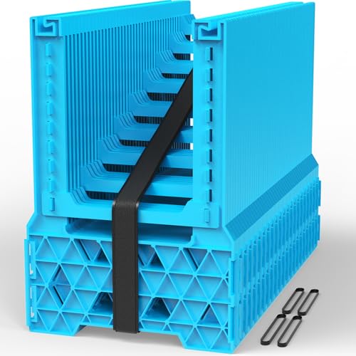 PAULINN 20FT RV Camper Sewer Hose Support Height Adjustable Sewer Hose Support for RV Camper Deep Cradles Design Quick Setup and Takedown w/Secure Rubber Band & Carrying Strap