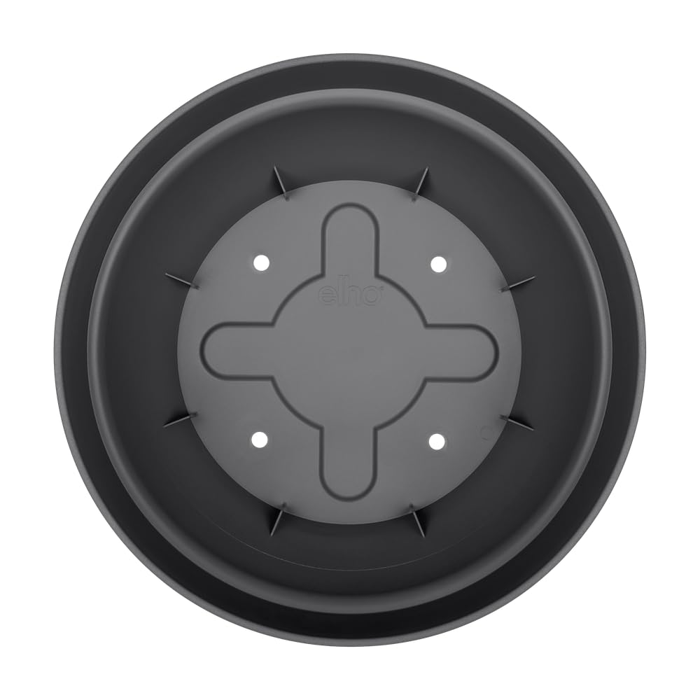 elho Vibia Campana Bowl 27 - Flower Pot for Outdoor - diameter 27.0 x H 14.0 cm - Black/Anthracite, 27 cm - Image 4