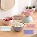 5 Piezas Cuenco Cereales, 24 oz irrompibles Bol Cereales Bowls Cocina Ensaladeras...