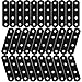 40Pcs Black Mending Plate, 3inch Cast Iron Straight Brackets, Flat Straight Brace Heavy Duty Metal Joining Plate Connector Repair Bracket for Wooden Furniture Shelves, 80MMx20MMx3MM