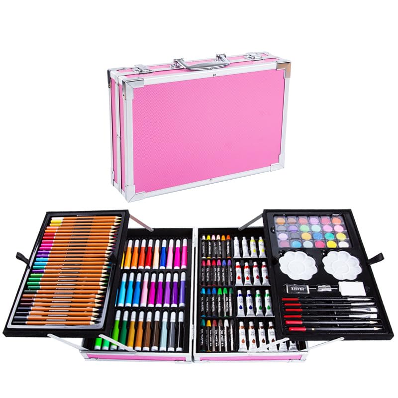 EYNSHOO Set de Arte Profesional, Kit de Dibujo 145 Piezas, Maletín ...