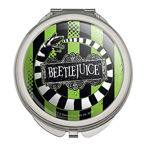 GRAPHICS & MORE Beetlejuice Beetle Worm Compact Travel Purse Handbag Makeup Mirror