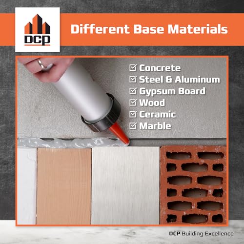 Image of DCP Donseal PU440 Polyurethane Sealant for Concrete, Sidewalk 20 Pack with 20 Nozzles - Expansion Joint Filler, Non-Sag Caulk for Foundation, Walls, Sausage, 20.2 fl oz - Grey, Box of 20