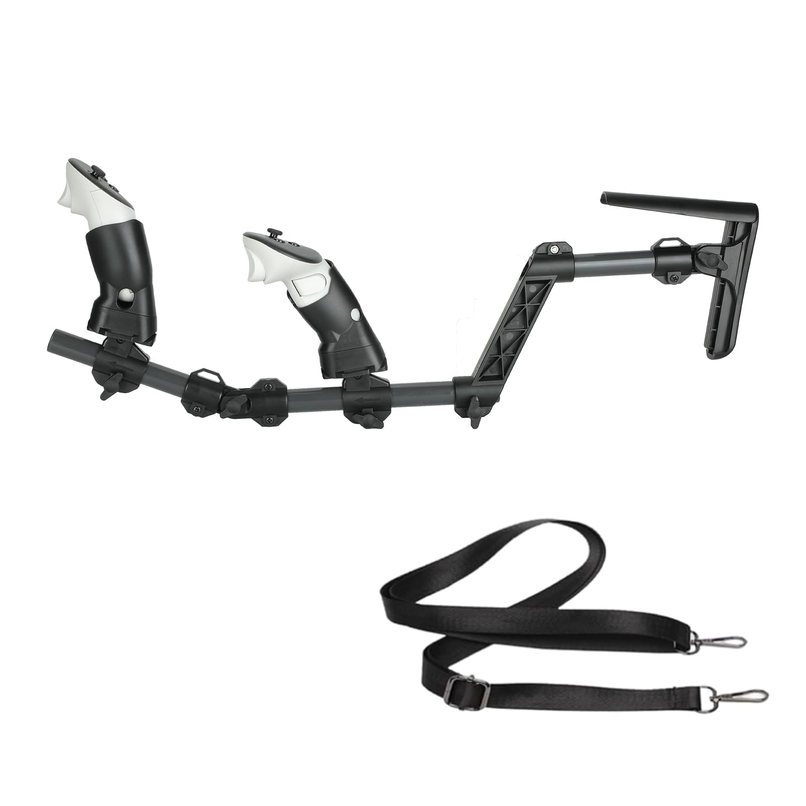 Baomaeyea VR Gunstock for Meta Quest 3/Quest 3S,Gun Stock Compatible with VR Meta Quest3/Quest3S Controller Grips for Enhance Stability and Control Magnetic Stock Rifle Adapter