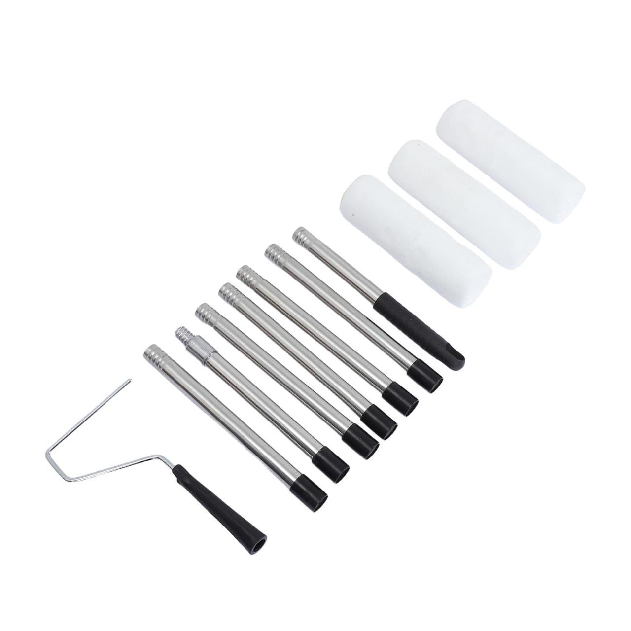 Kit de Rodillo de Pintura Profesional con Mango Extensible