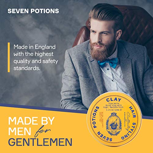 Hair Clay For Men And Women 3.4 Fl Oz - High Hold Matte Pomade - Effortless Hair Styling Product That Leaves No Residue - Water Based - Natural, Vegan, Cruelty Free #TOP4