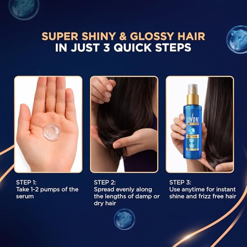 Image of Livon Hyaluron Hair Serum for women & men | 2X Softer & Shiny Hair | Hair Serum for Dull & Dehydrated Hair | 48ml