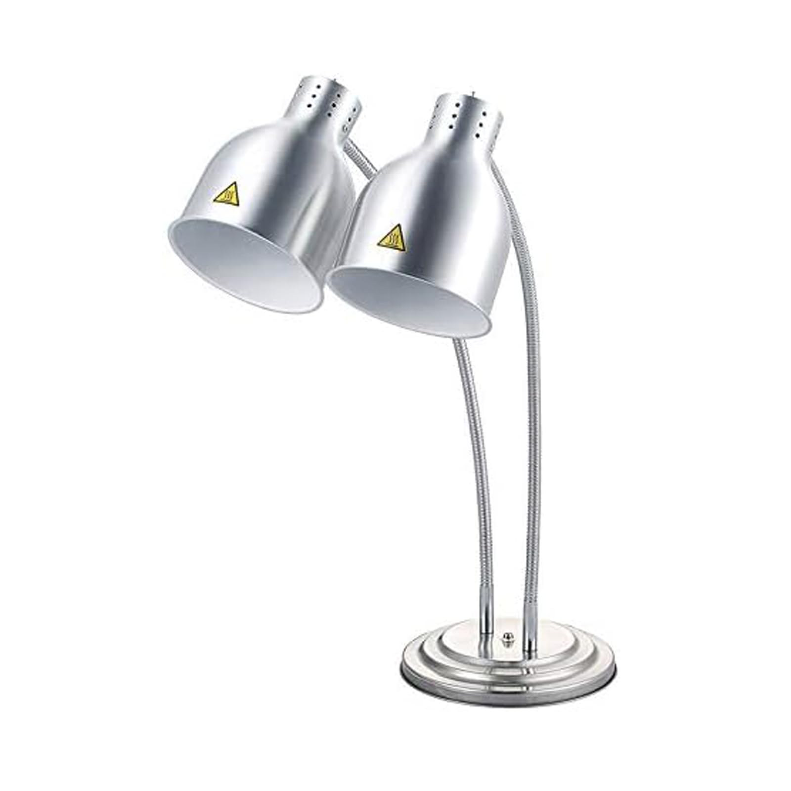 Kouwo Commercial Food Heat Lamp with Dual Bulbs Warming Food Lamp Restaurant Heat Light for Food Carving Station(Dual Food Warmer Lamp)