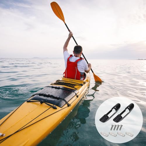 Clips resistentes para sujetar remos de kayak sin dañar el casco 6